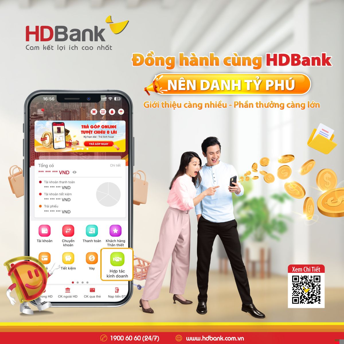 Khách hàng rộn ràng “may túi ba gang” đến HDBank nhận vàng SJC  - Ảnh 2.