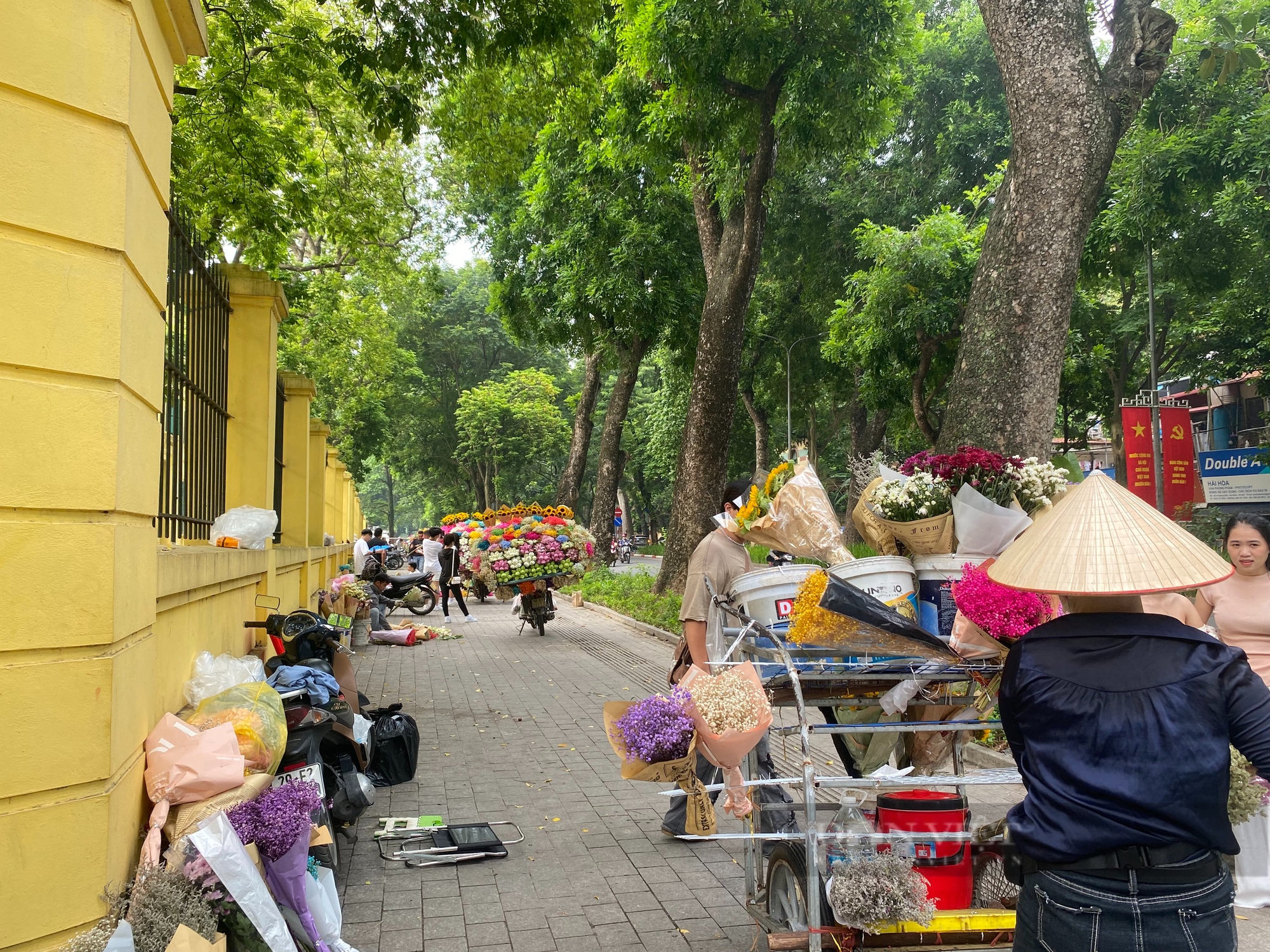 Dậy từ 5h sáng đi đón mùa thu trên con phố đẹp nhất Hà Nội - Ảnh 1.