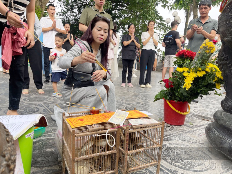 Rằm tháng 7: Phủ Tây Hồ, chùa Trấn Quốc “tấp nập” người đến làm lễ, vái vọng- Ảnh 9.