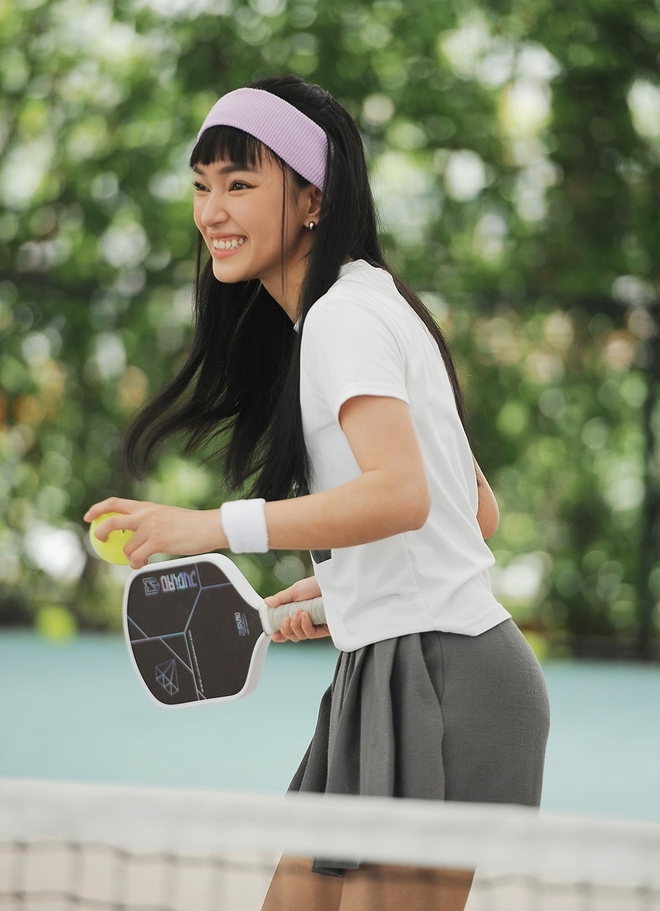 Sao nữ Việt diện váy ngắn chơi pickleball - Ảnh 12.