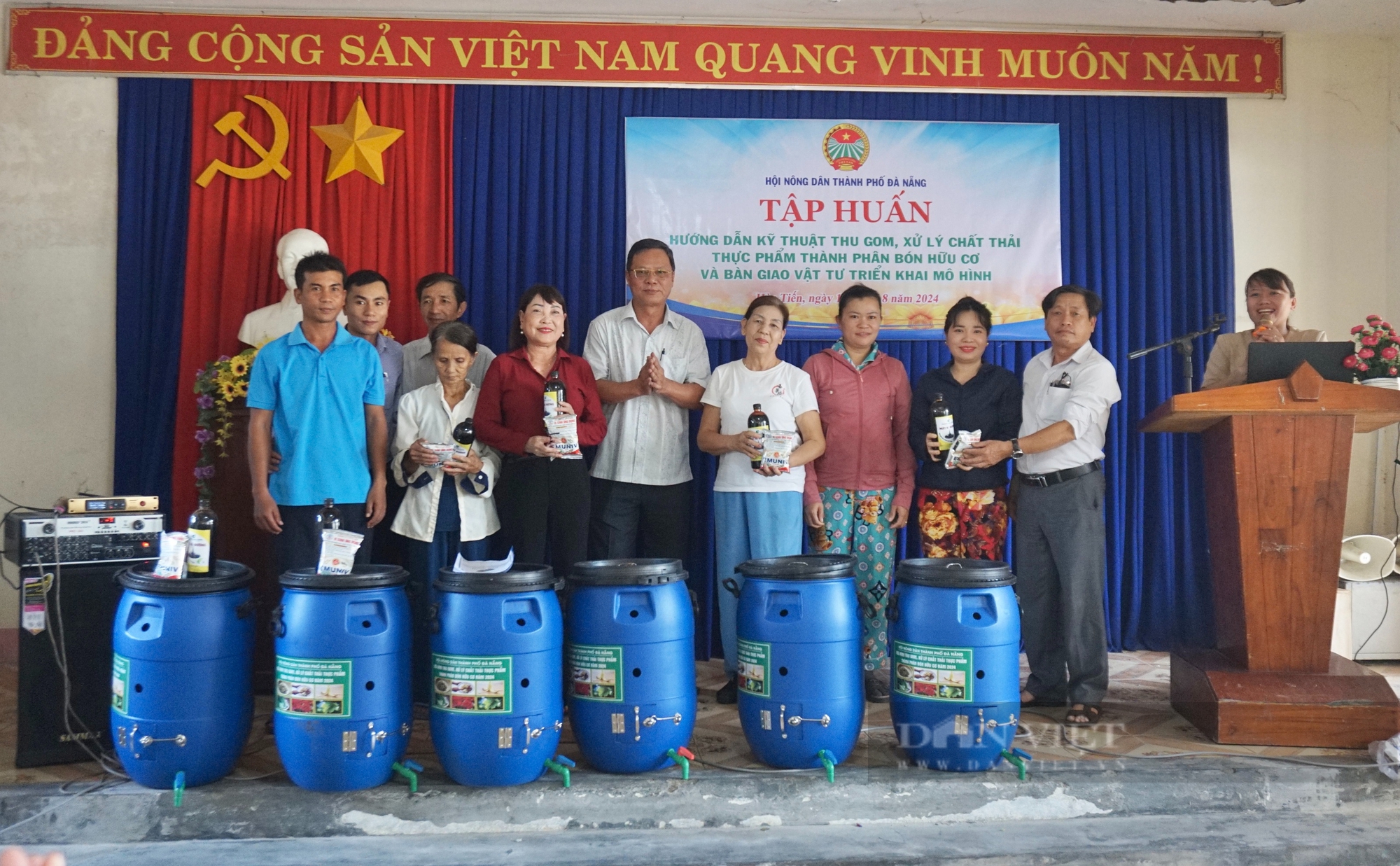 Hội Nông dân Đà Nẵng tập huấn ủ chất thải thực phẩm thành phân hữu cơ tại xã Hòa Tiến- Ảnh 8.