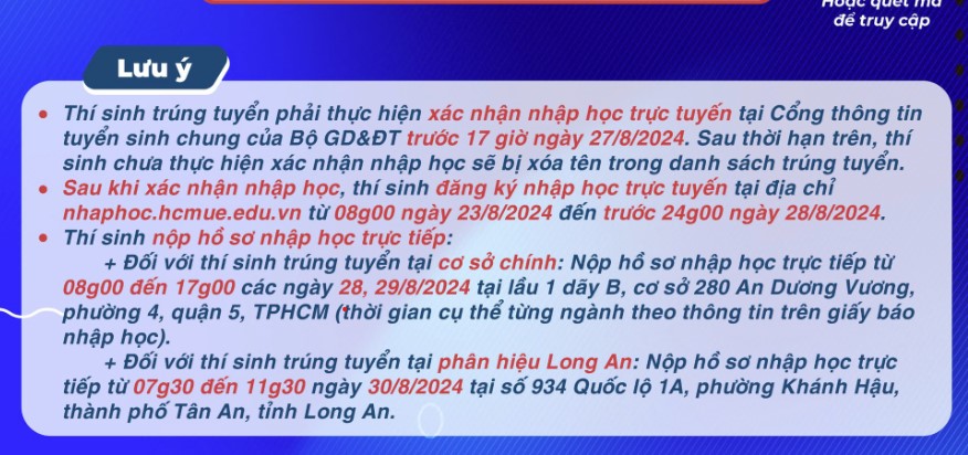 Thời gian nhập học trực tiếp Đại học Sư phạm TP.HCM 2024 mới nhất - Ảnh 1.