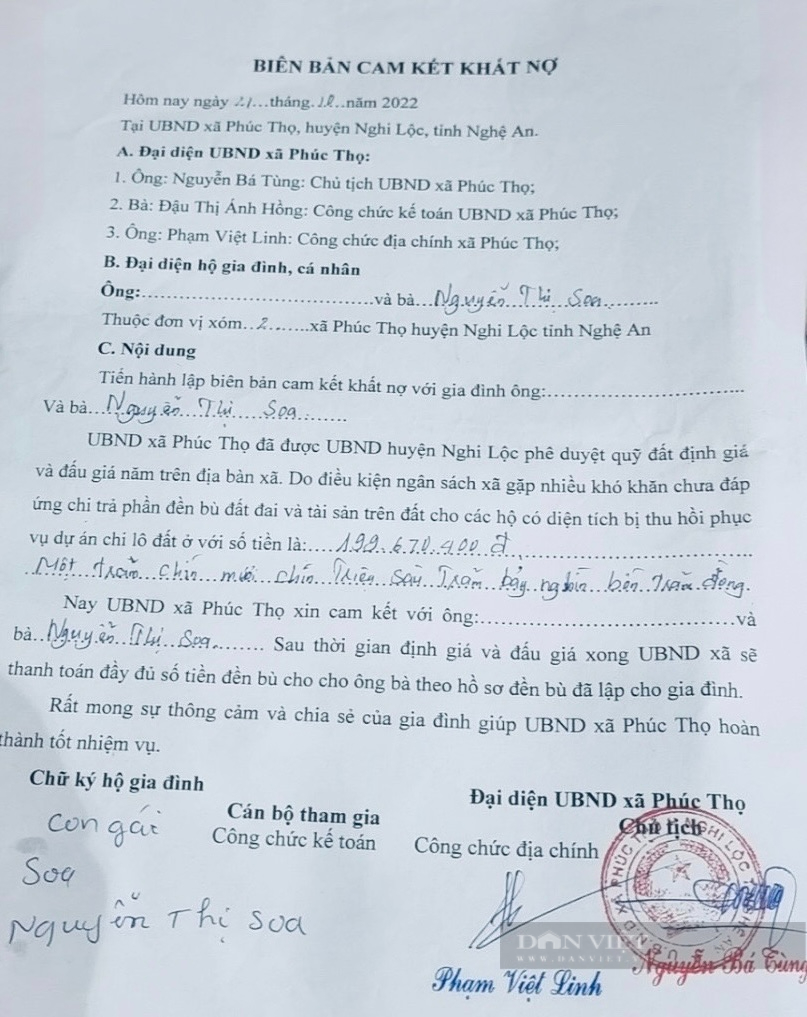 Nghi Lộc (Nghệ An): Năm lần bảy lượt hứa hẹn, xã Phúc Thọ chưa chi trả tiền đền bù cho nông dân- Ảnh 3.