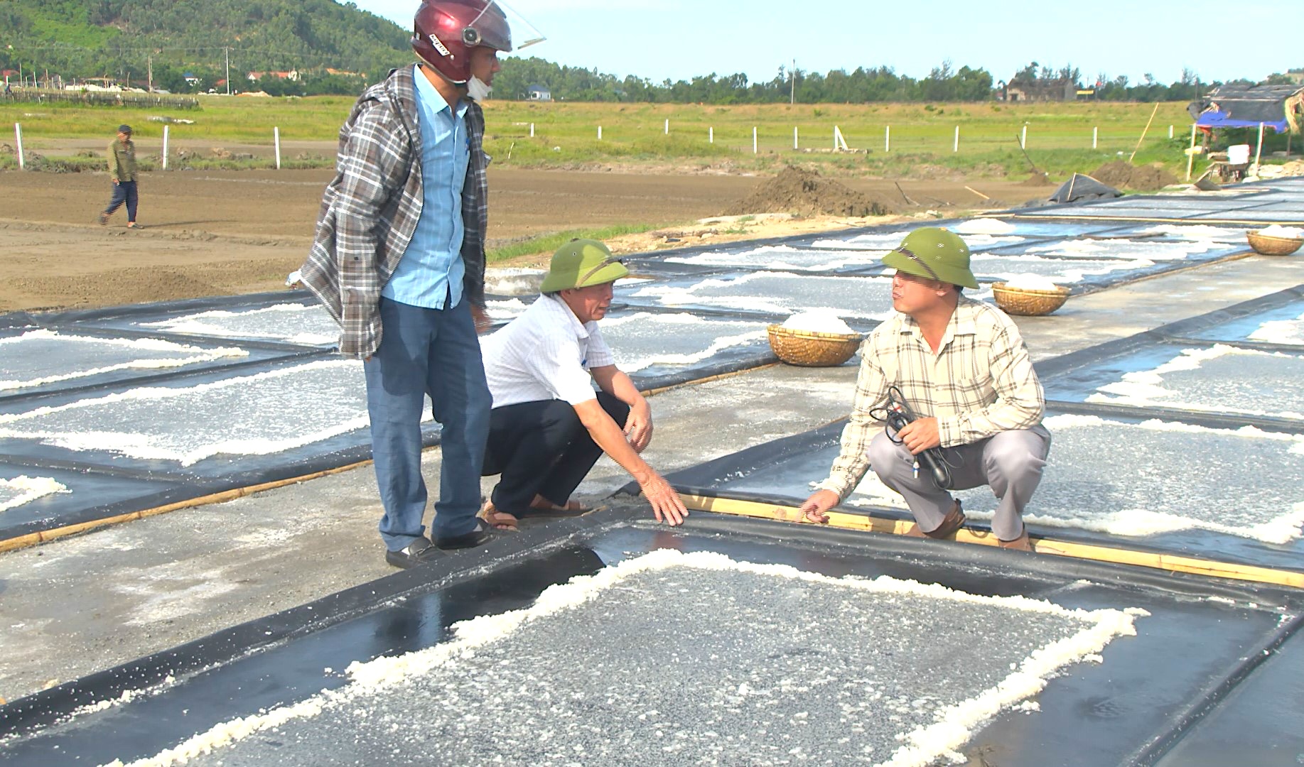 Những cánh đồng muối ở Hà Tĩnh vắng bóng diêm dân do giá muối quá bèo - Ảnh 4.