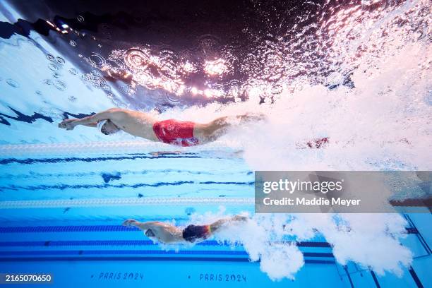 Olympic 2024: Nguyễn Huy Hoàng cách tấm vé vào chung kết 1500m tự do nam hơn 33 giây- Ảnh 2.