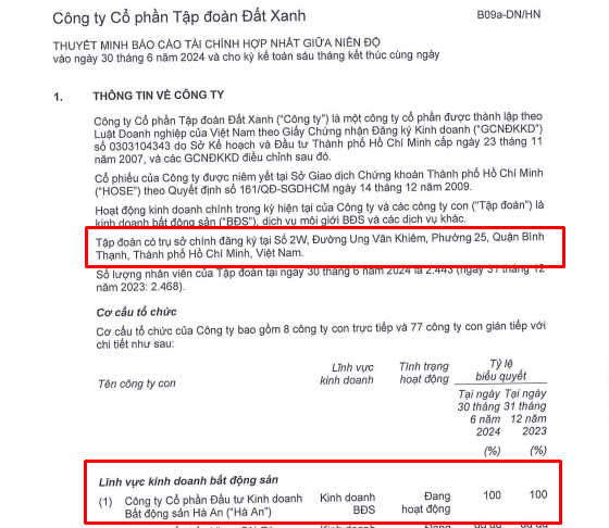 Đất Xanh Group: Lãi 6 tháng gấp 4 lần cùng kỳ, thế chấp trụ sở chính để phát hành trái phiếu - Ảnh 4.