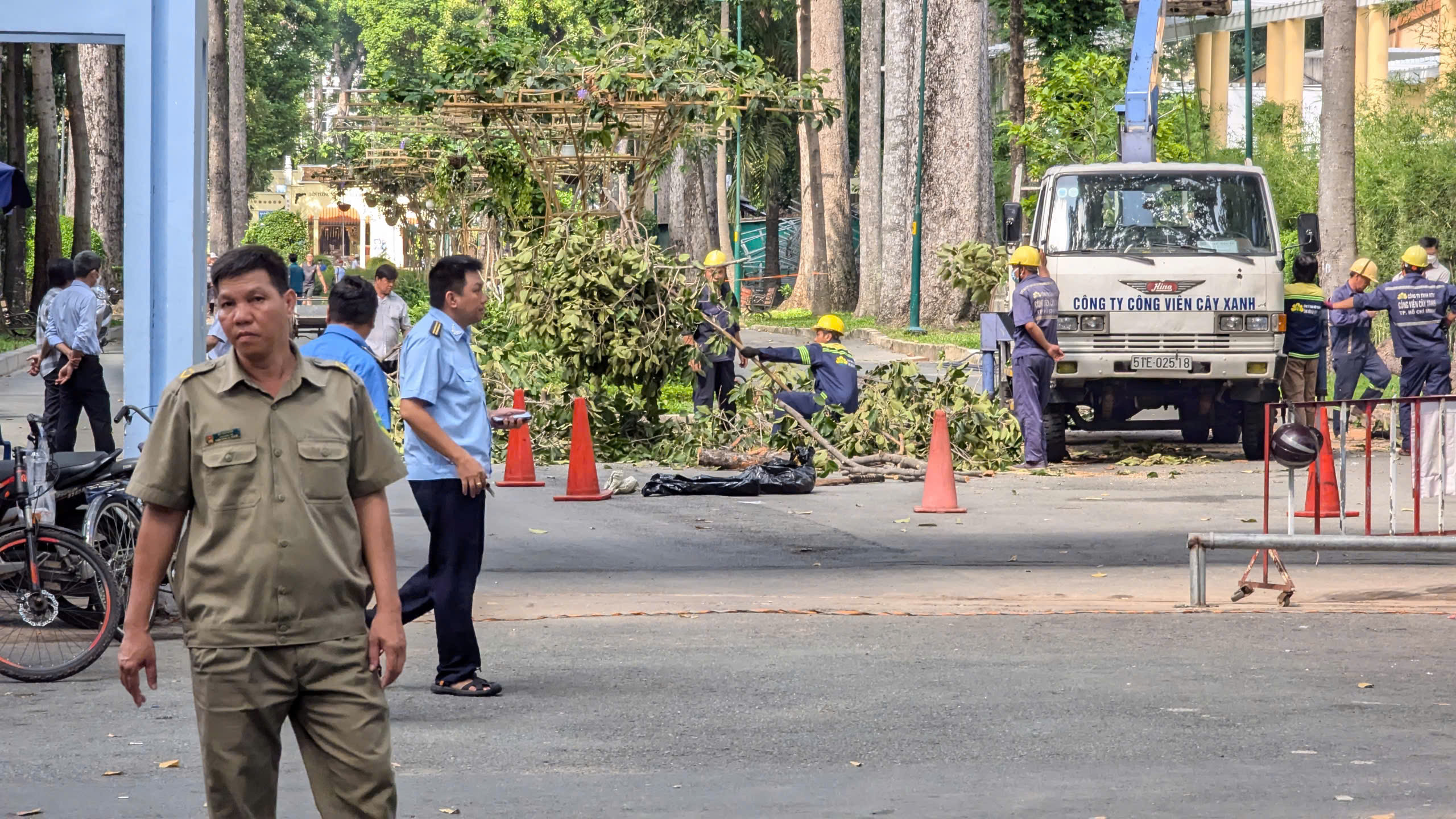 Công ty Công viên cây xanh TP.HCM thông tin về tai nạn ở công viên Tao Đàn khiến 2 người chết - Ảnh 1.