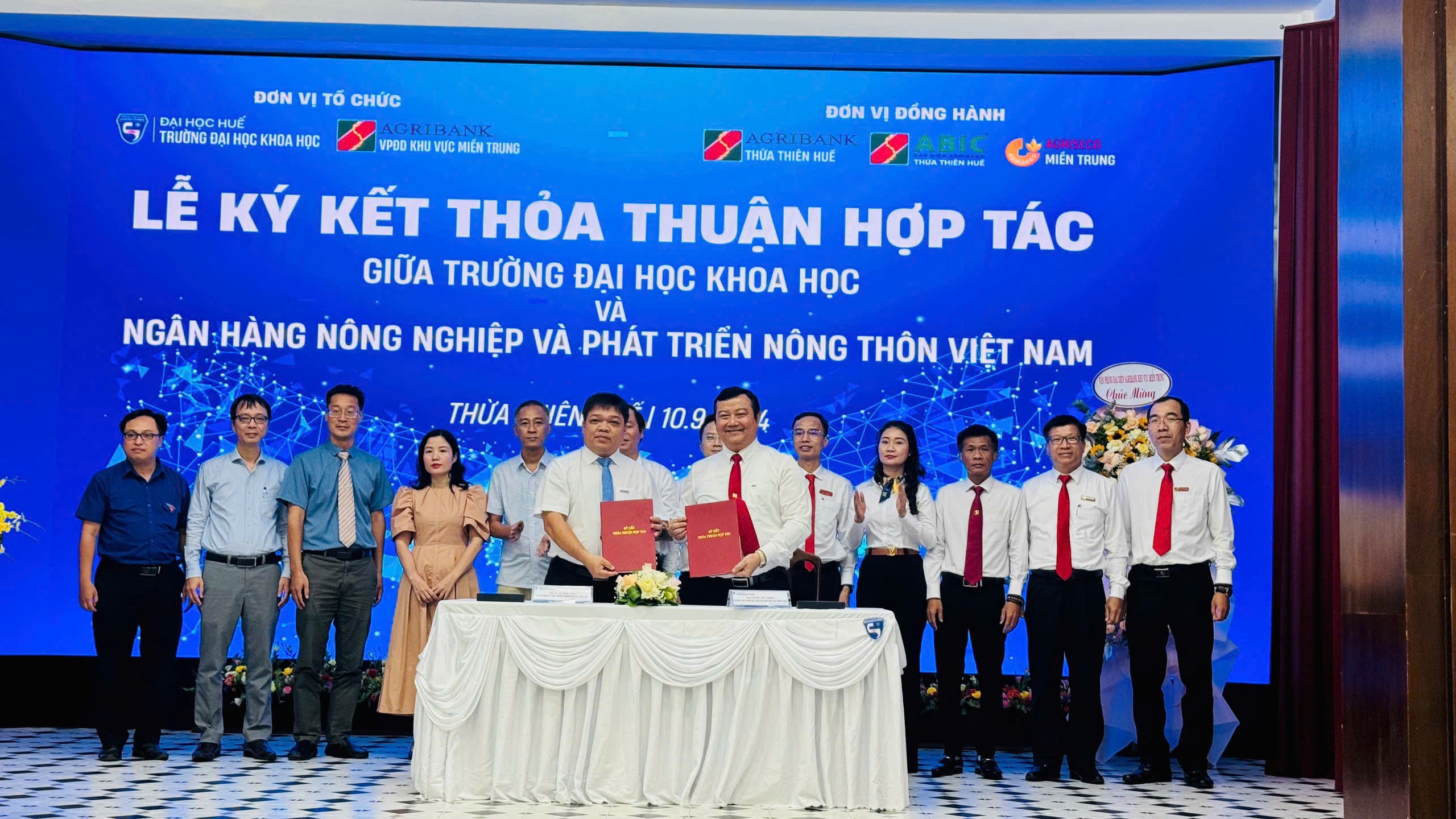 Agribank và Trường Đại học Khoa học - Đại học Huế ký kết thỏa thuận hợp tác toàn diện