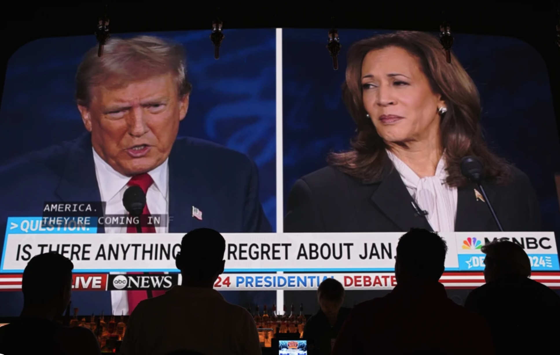 Tranh luận nảy lửa bầu cử Mỹ: Khẩu khí của bà Kamala Harris và ông Donald Trump - Ảnh 1.