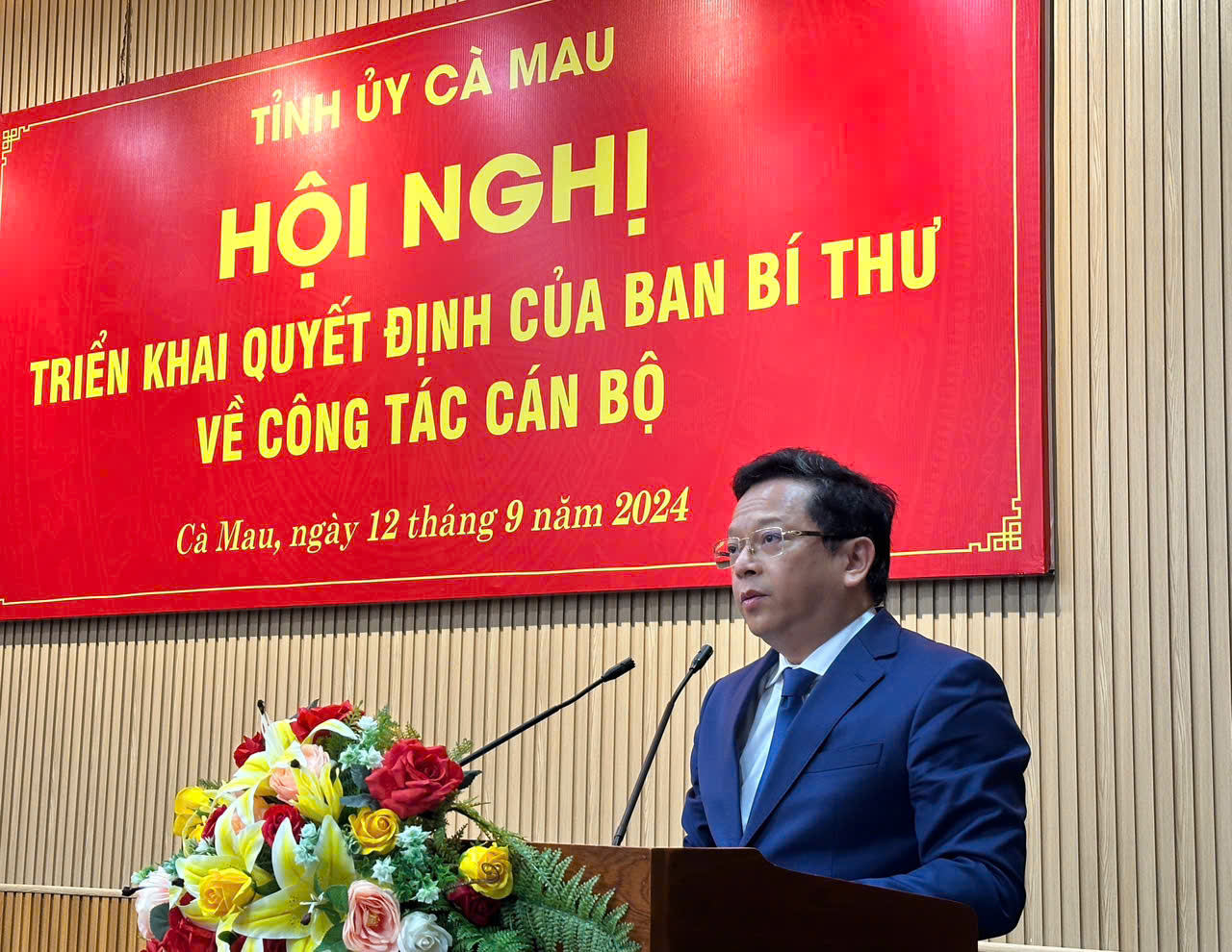 Tỉnh ủy Cà Mau có tân Phó Bí thư - Ảnh 1.