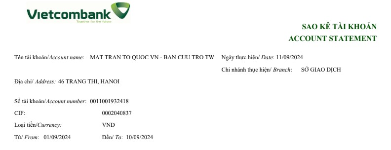 Tải sao kê của MTTQ và xem sao kê của MTTQ bằng cách nào?- Ảnh 1.