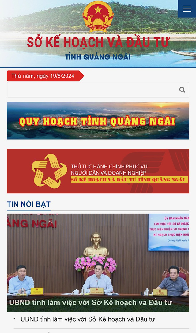 Nguội lạnh thông tin trên Website của nhiều cấp, ngành tỉnh Quảng Ngãi- Ảnh 1.