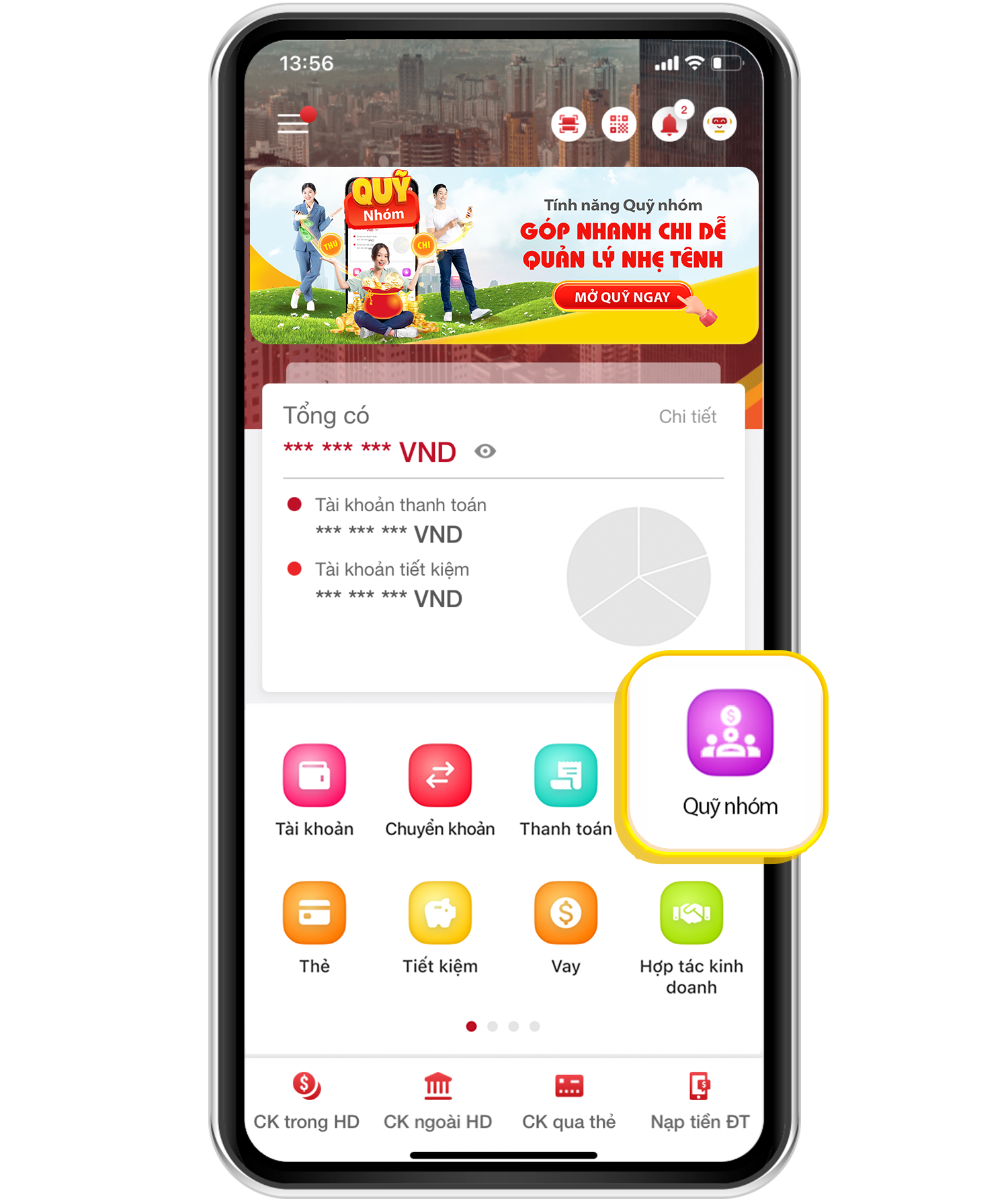 Quỹ nhóm App HDBank: Giải pháp quản lý tài chính nhóm hiệu quả, an toàn