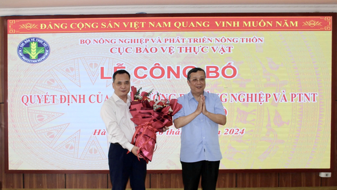 Ông Nghiêm Quang Tuấn được bổ nhiệm làm Phó cục trưởng Cục Bảo vệ thực vật - Ảnh 1.