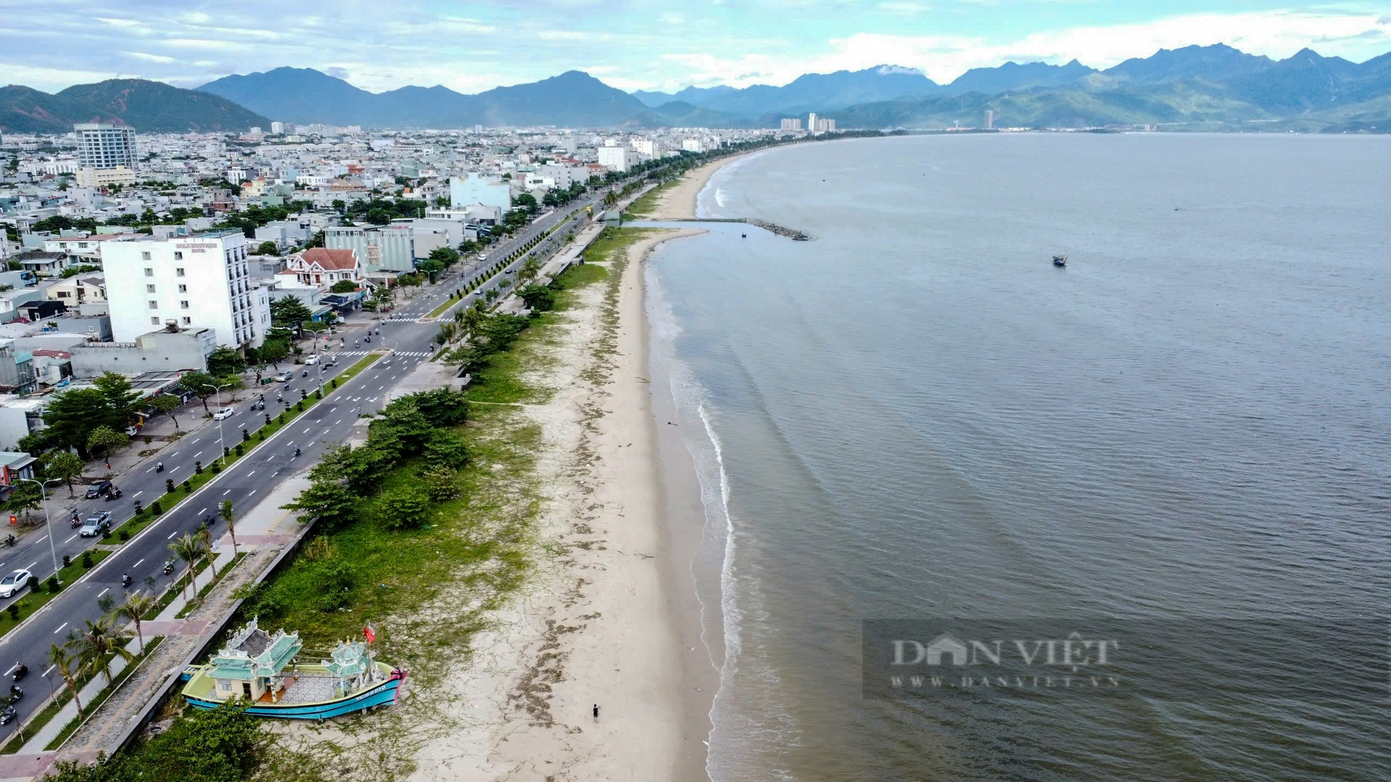 Bạn trẻ "đội nắng" vớt bèo dạt vào bờ biển Đà Nẵng sau bão số 4- Ảnh 1.