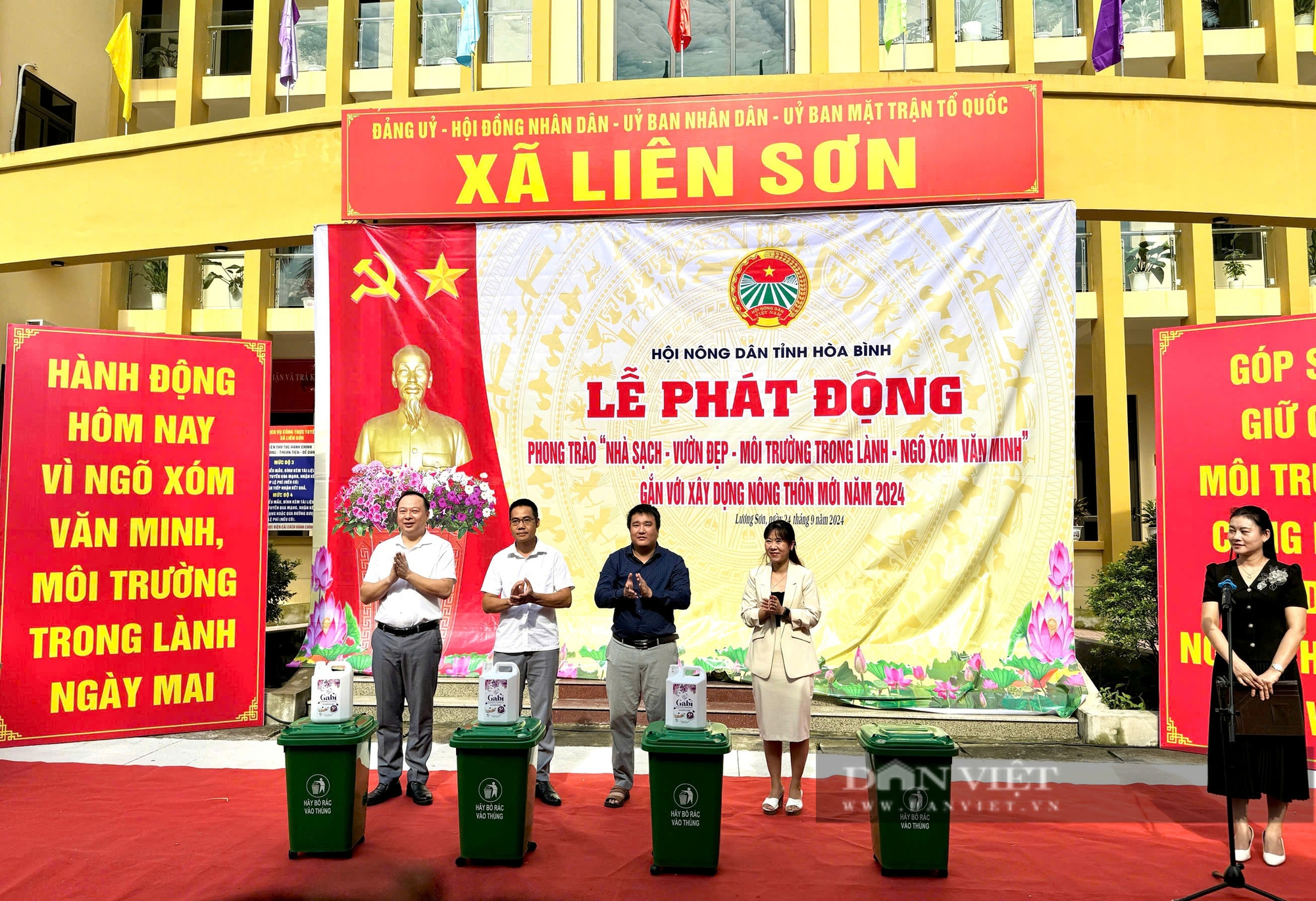 Hội Nông dân tỉnh Hòa Bình phát động phong trào "Nhà sạch, vườn đẹp, môi trường trong lành, ngõ xóm văn minh"- Ảnh 5.