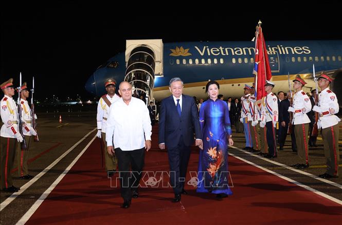 Tổng Bí thư, Chủ tịch nước Tô Lâm đến La Habana, bắt đầu thăm Cộng hòa Cuba  - Ảnh 1.