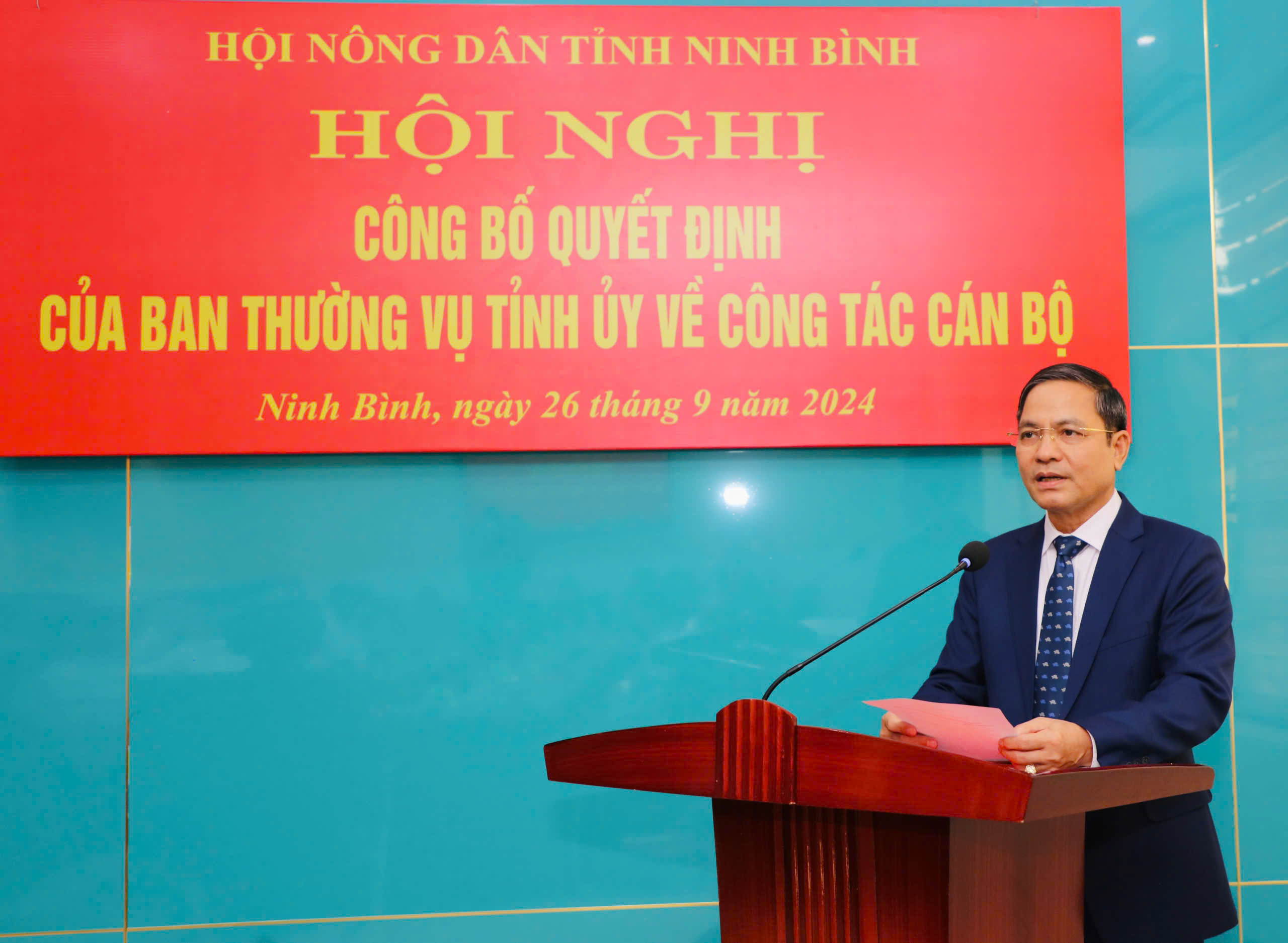 Ông Hoàng Văn Thắng giữ chức Chủ tịch Hội Nông dân tỉnh Ninh Bình - Ảnh 3.