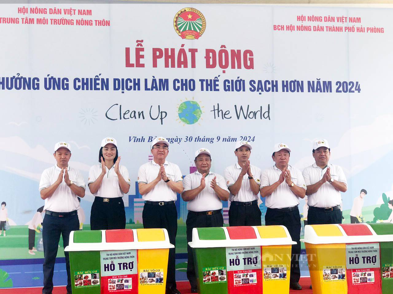 Hội Nông dân TP Hải Phòng phát động chiến dịch làm cho thế giới sạch hơn năm 2024- Ảnh 1.