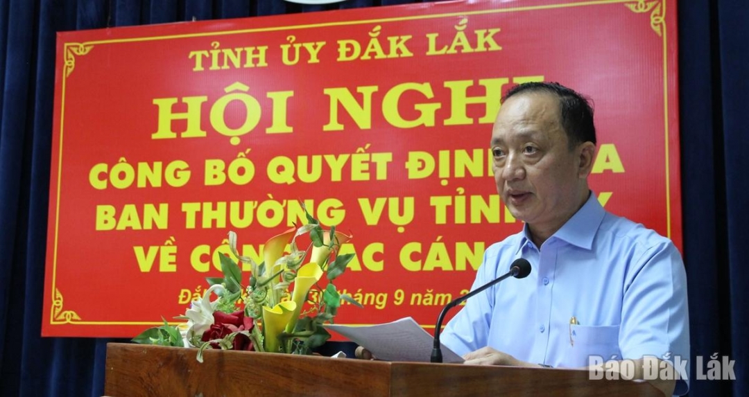 Bổ nhiệm Phó trưởng Ban Nội chính Tỉnh ủy - Ảnh 1.