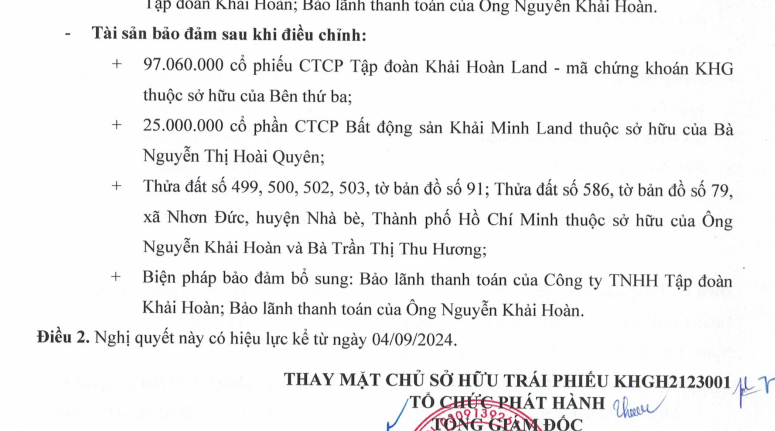 Tăng cổ phần của bên liên quan vào tài sản bảo đảm trái phiếu, tiềm lực của Khải Hoàn Land ra sao? - Ảnh 2.