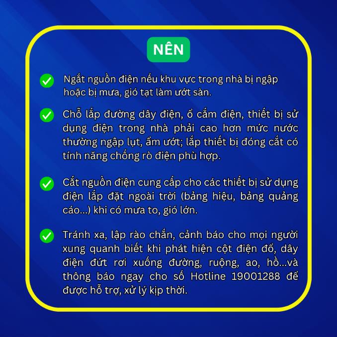 Khuyến cáo an toàn điện trong thời điểm mưa bão - Ảnh 2.