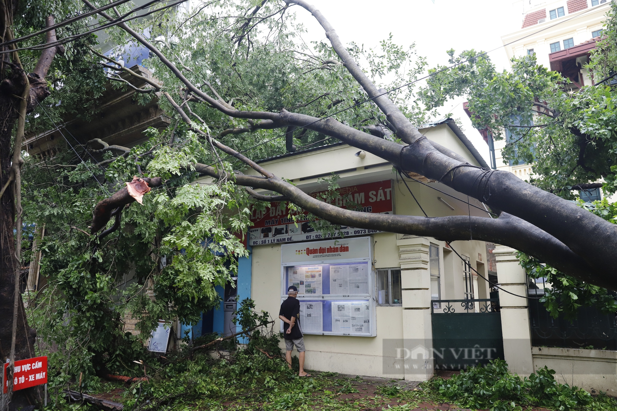 Nhiều công trình, nhà cửa tại Hà Nội bị tàn phá nặng nề sau cơn bão lịch sử Yagi - Ảnh 12.