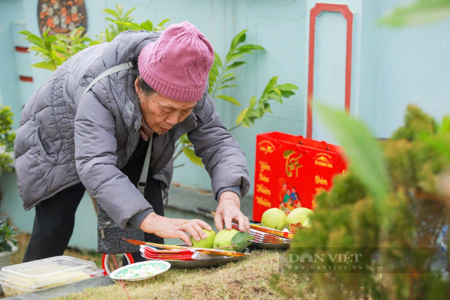 Vượt hàng trăm km, người Hà Nội mang đào quất đi tảo mộ, mời gia tiên về ăn Tết sớm - Ảnh 7.