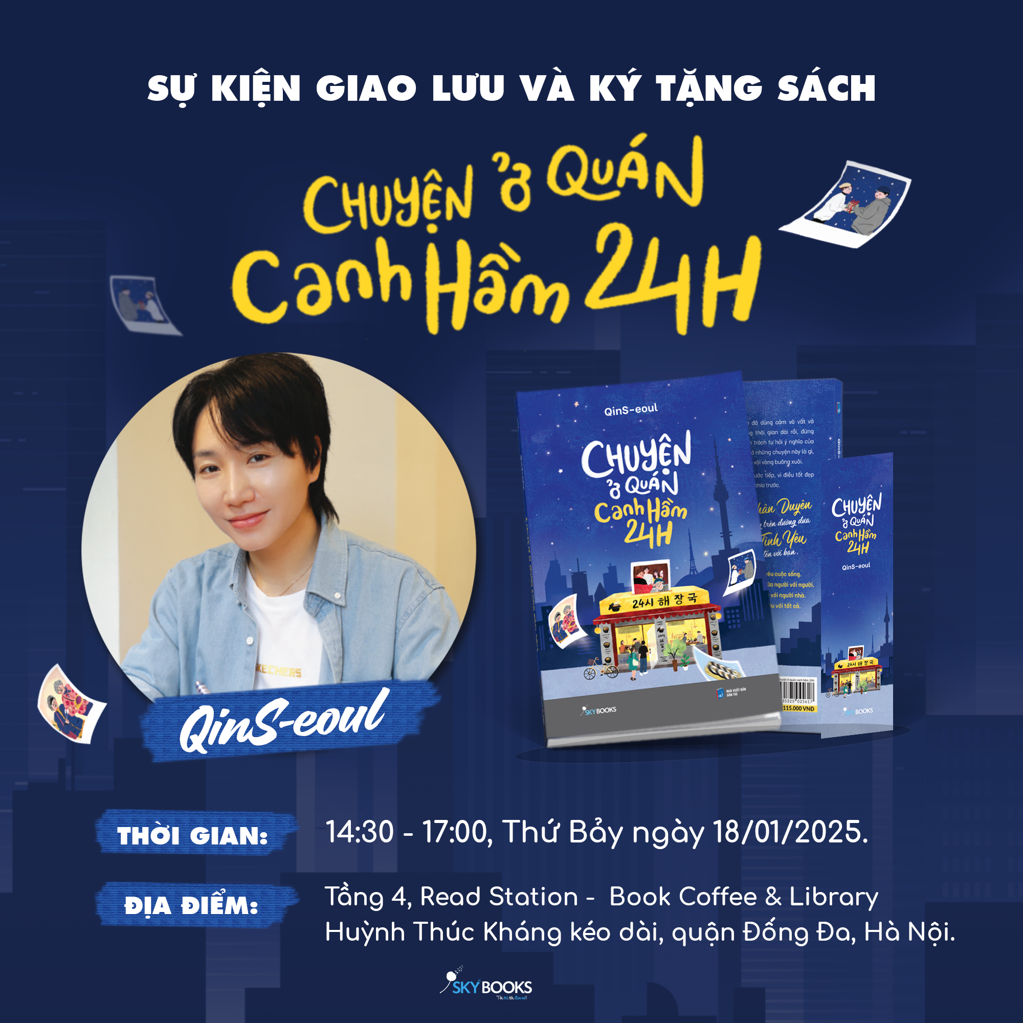 QinS-eoul ra mắt tác phẩm “Chuyện Ở Quán Canh Hầm 24h” và sự kiện ra mắt sách tại Hà Nội - Ảnh 1.