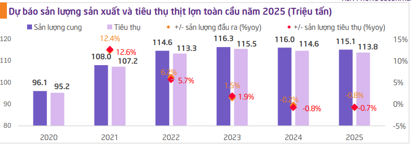 Dự báo bất ngờ về thị trường thịt heo 2025: Cơ hội bứt phá của Việt Nam? - Ảnh 1.