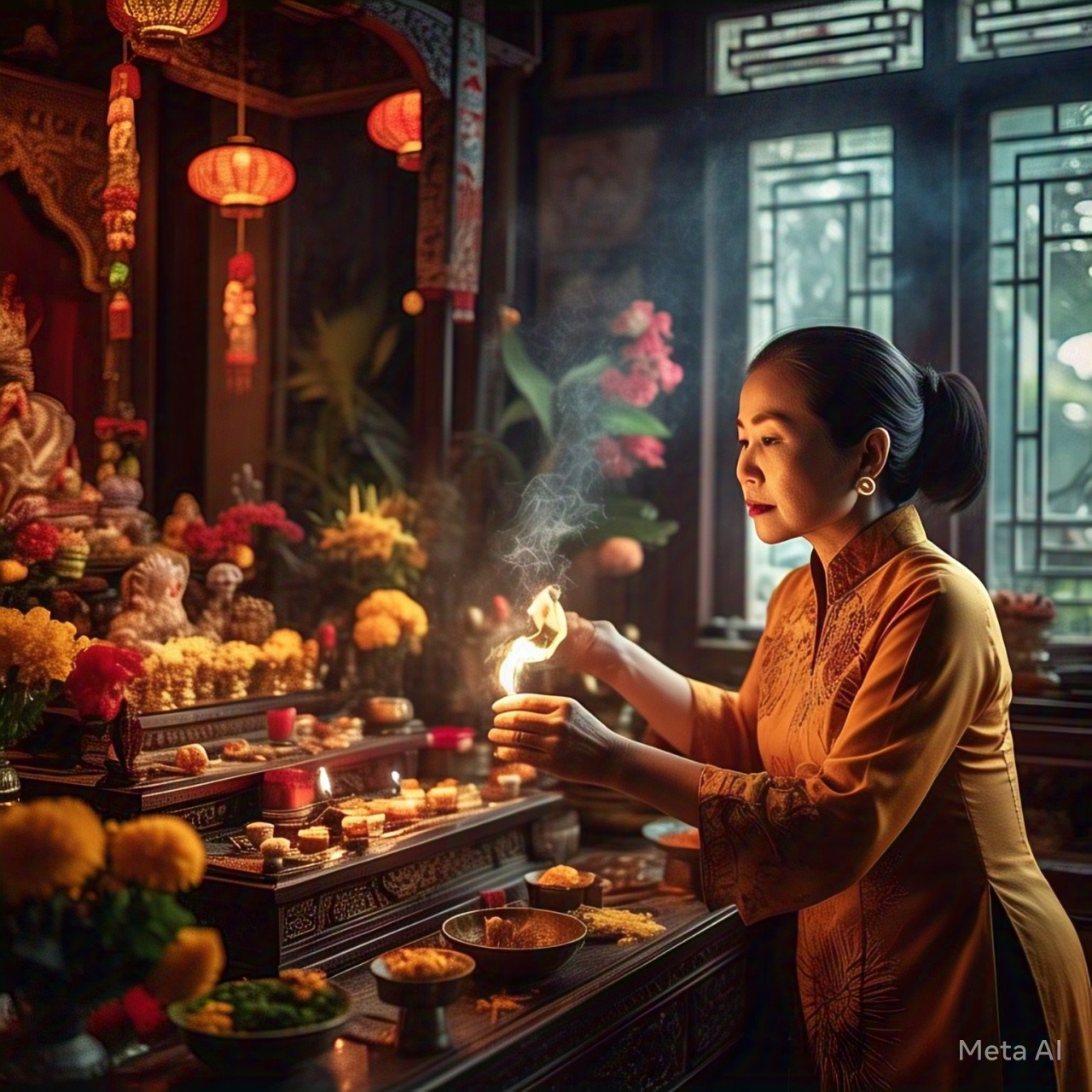Các bài văn khấn Rằm tháng Giêng 2025 chuẩn nhất, cầu gia đình bình an, mọi sự như ý - Ảnh 2.