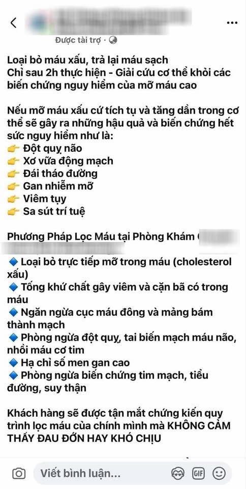 Cảnh báo trào lưu cực nguy hiểm: Lọc máu để loại mỡ, máu xấu giúp ngừa đột quỵ! - Ảnh 2.