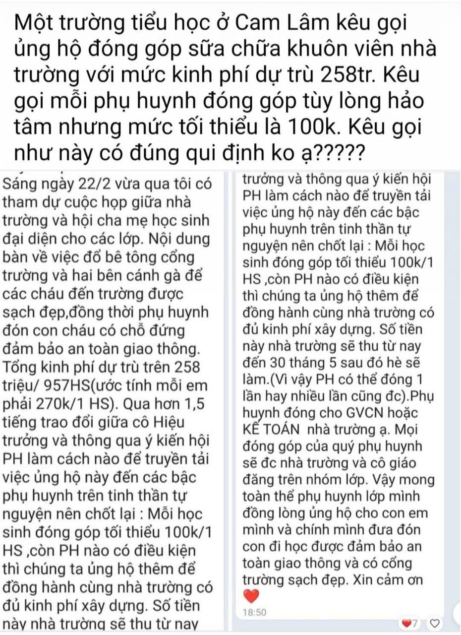 Khánh Hoà: Dừng vận động đóng phí 100.000 đồng/học sinh để làm cổng trường tiểu học- Ảnh 3.