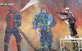 Đà Lạt: Bức tranh vẽ 3 chiến sĩ cảnh sát cứu hỏa hy sinh ở Hà Nội khiến người xem xúc động