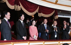 Hoàng Thái tử Nhật Bản Akishino và Công nương Kiko dự buổi công diễn vở opera “Công nữ Anio” 