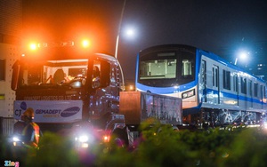 Tàu metro số 1 về đến depot Long Bình