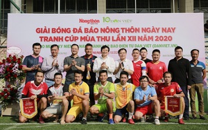 Hình ảnh lễ khai mạc Giải bóng đá báo Nông thôn Ngày nay/Dân Việt lần thứ 12