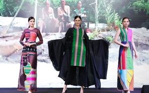 Lý Quí Khánh, Valentine Vân Nguyễn làm show thời trang thổ cẩm giữa rừng thông