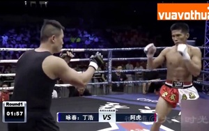 Clip: Chưa đầy 2 phút, võ sĩ MMA đã đánh cao thủ Vịnh Xuân nhập viện