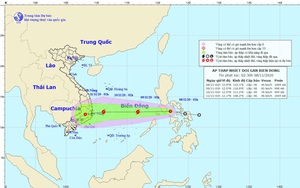 Lại xuất hiện áp thấp nhiệt đới hướng vào Biển Đông, có thể mạnh lên thành bão giật cấp 10