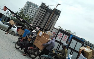 Hà Nội: Bãi xe trái phép trên đất dự án hoạt động gây ùn tắc giao thông
