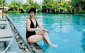 Lộ diện ảnh gợi cảm với bikini hiếm hoi của MC Thảo Vân