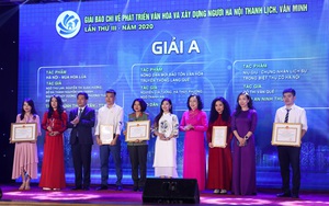 Báo Dân Việt giành giải A Giải báo chí phát triển văn hóa, xây dựng người HN văn minh: Học nông dân làm văn hóa
