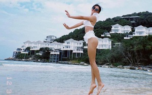 Hậu giảm cân, Văn Mai Hương xinh đẹp, tự tin diện bikini đón năm mới