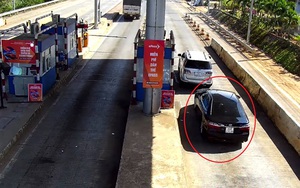 Clip: Tài xế ô tô tông gãy barie, "thông chốt" trạm thu phí Liên Đầm 3 lần