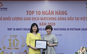 LienVietPostBank được vinh danh trong top 10 Ngân hàng có khối lượng giao dịch Matching lớn nhất thị trường ngoại hối Việt Nam 2020