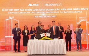 Prudential Việt Nam và Ngân hàng MSB chính thức ký kết gia hạn và mở rộng quan hệ hợp tác trong 15 năm