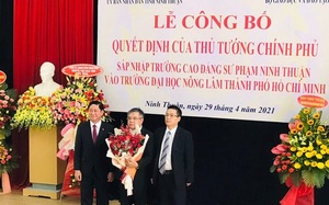 Chính thức sáp nhập Trường CĐ Sư phạm Ninh Thuận vào Trường ĐH Nông Lâm TP.HCM