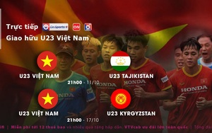 VTVcab trực tiếp 2 trận giao hữu U23 Việt Nam tại UAE