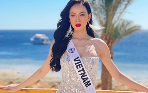 Ái Nhi tự tin khoe vóc dáng cuốn hút tại Hoa hậu Liên lục địa 2021
